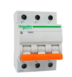 Автоматический выключатель schneider electric ВА63-с20(3р)